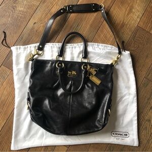 Coach - Madison Julianne Black Leather Shoulder Bag